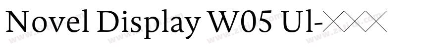 Novel Display W05 Ul字体转换